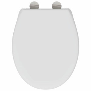 Sedile del WC con rilascio rapido Bianco 44.8 x 37.3 x 4.2 cm 42002349