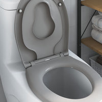 Sedile del WC con rilascio rapido Grigio 44,5 x 37,3 x 4,3 cm 42002351