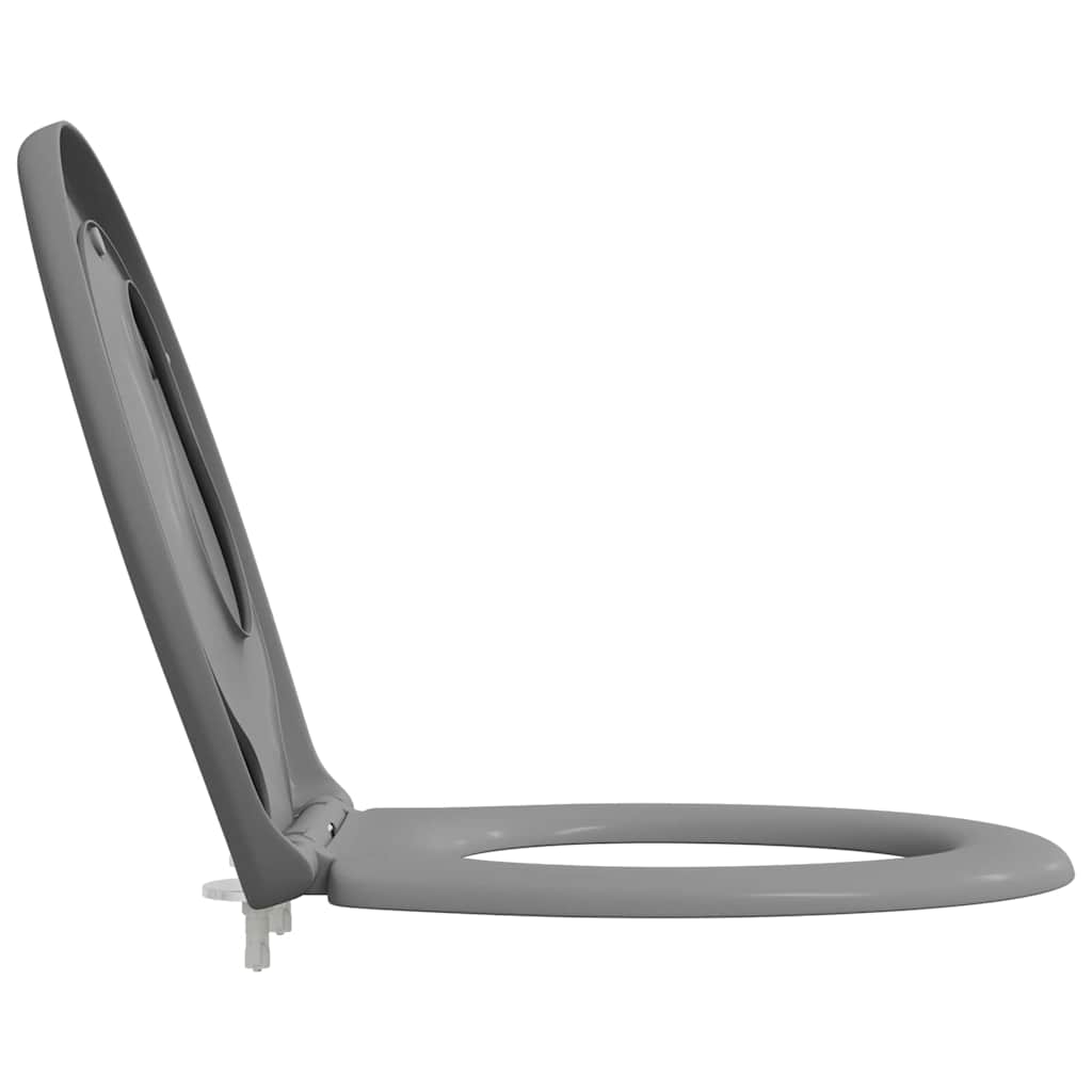 Sedile del WC con rilascio rapido Grigio 44,5 x 37,3 x 4,3 cm 42002351
