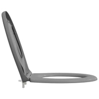 Sedile del WC con rilascio rapido Grigio 44,5 x 37,3 x 4,3 cm 42002351