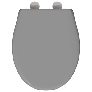 Sedile del WC con rilascio rapido Grigio 44,5 x 37,3 x 4,3 cm 42002351