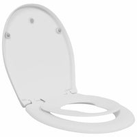 Sedile del WC con rilascio rapido Bianco 44,5 x 37,3 x 4,3 cm 42002353