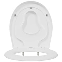 Sedile del WC con rilascio rapido Bianco 44,5 x 37,3 x 4,3 cm 42002353