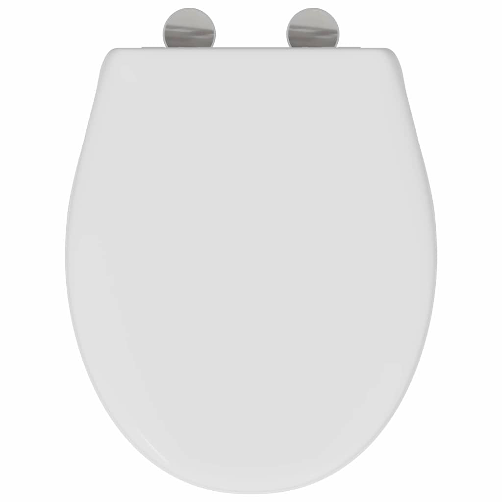 Sedile del WC con rilascio rapido Bianco 44,5 x 37,3 x 4,3 cm 42002353