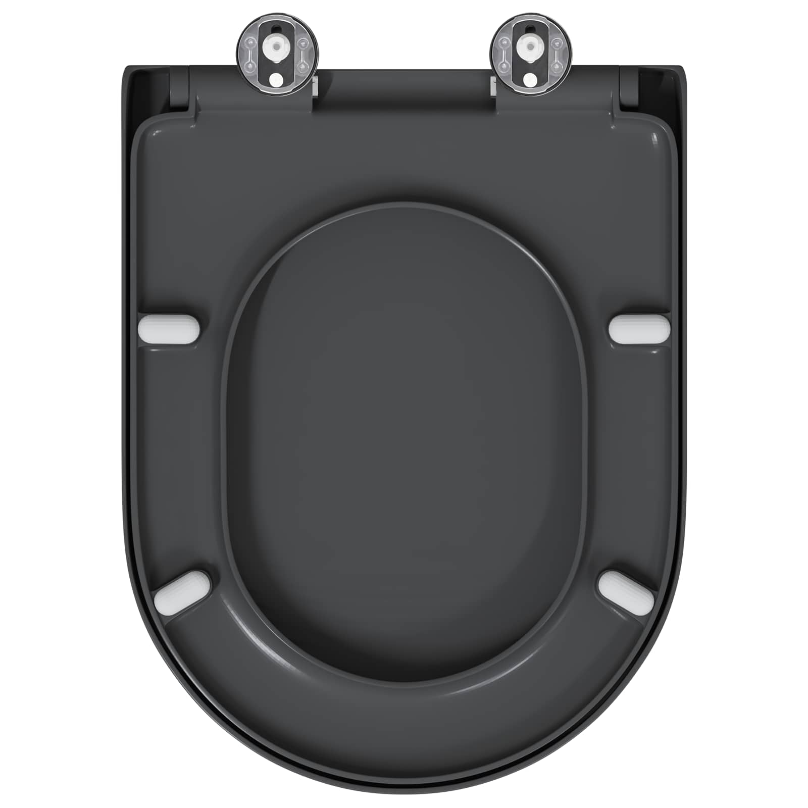 Sedile del WC con rilascio rapido Antracite 46.2 x 36 x 4.3 cm 42002354