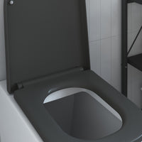 Sedile del WC con rilascio rapido Antracite 44.5 x 35 x 3.6 cm 42002358