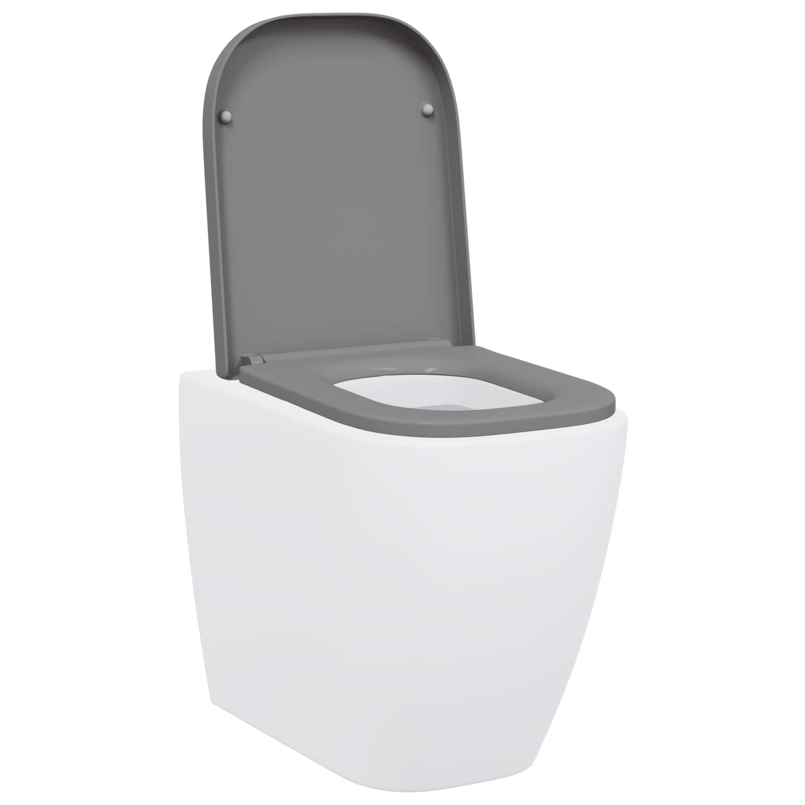 Sedile del WC con rilascio rapido Grigio 44.5 x 35 x 3.6 cm 42002359