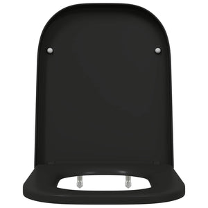 Sedile del WC con rilascio rapido Nero 44.5 x 35 x 3.6 cm 42002360