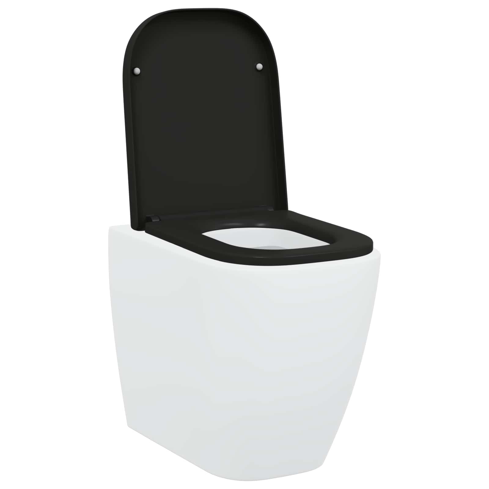 Sedile del WC con rilascio rapido Nero 44.5 x 35 x 3.6 cm 42002360