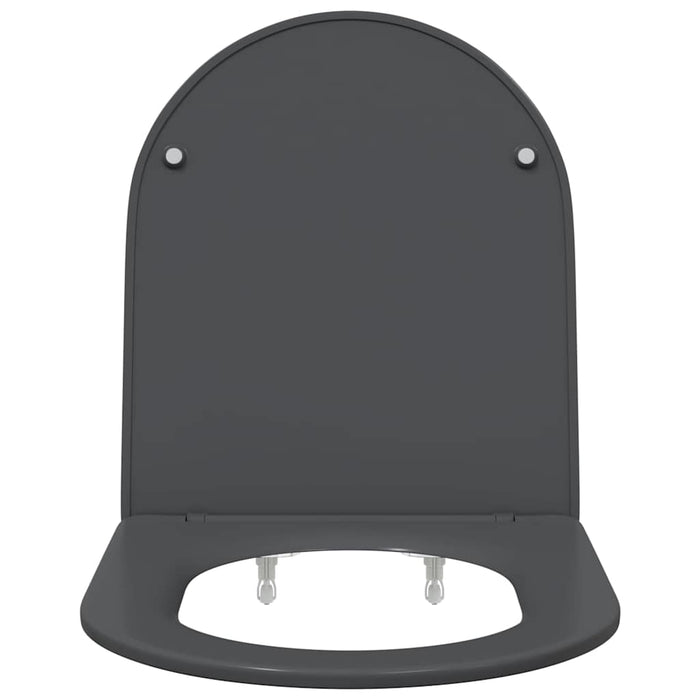 Sedile del WC con rilascio rapido Antracite 44 x 36.4 x 3.4 cm 42002366