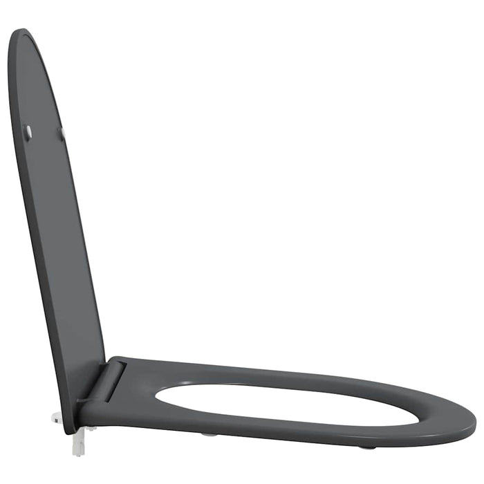 Sedile del WC con rilascio rapido Antracite 44 x 36.4 x 3.4 cm 42002366