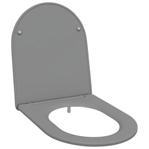 Sedile del WC con rilascio rapido Grigio 44 x 36.4 x 3.4 cm 42002367