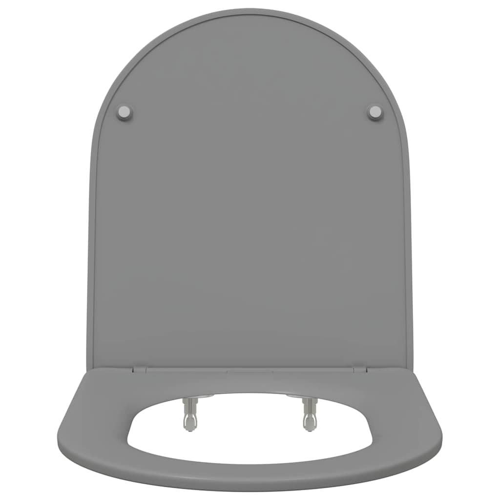 Sedile del WC con rilascio rapido Grigio 44 x 36.4 x 3.4 cm 42002367