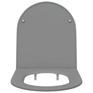 Sedile del WC con rilascio rapido Grigio 44 x 36.4 x 3.4 cm 42002367