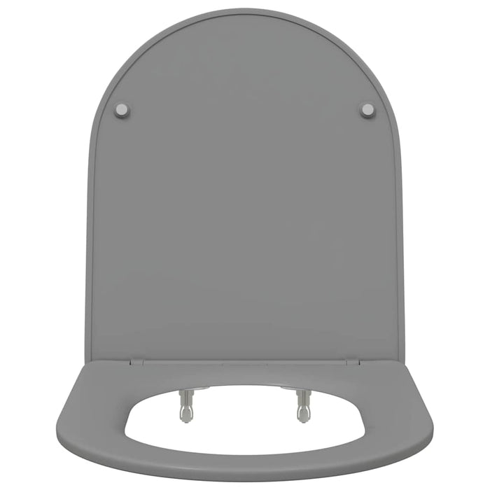 Sedile del WC con rilascio rapido Grigio 44 x 36.4 x 3.4 cm 42002367