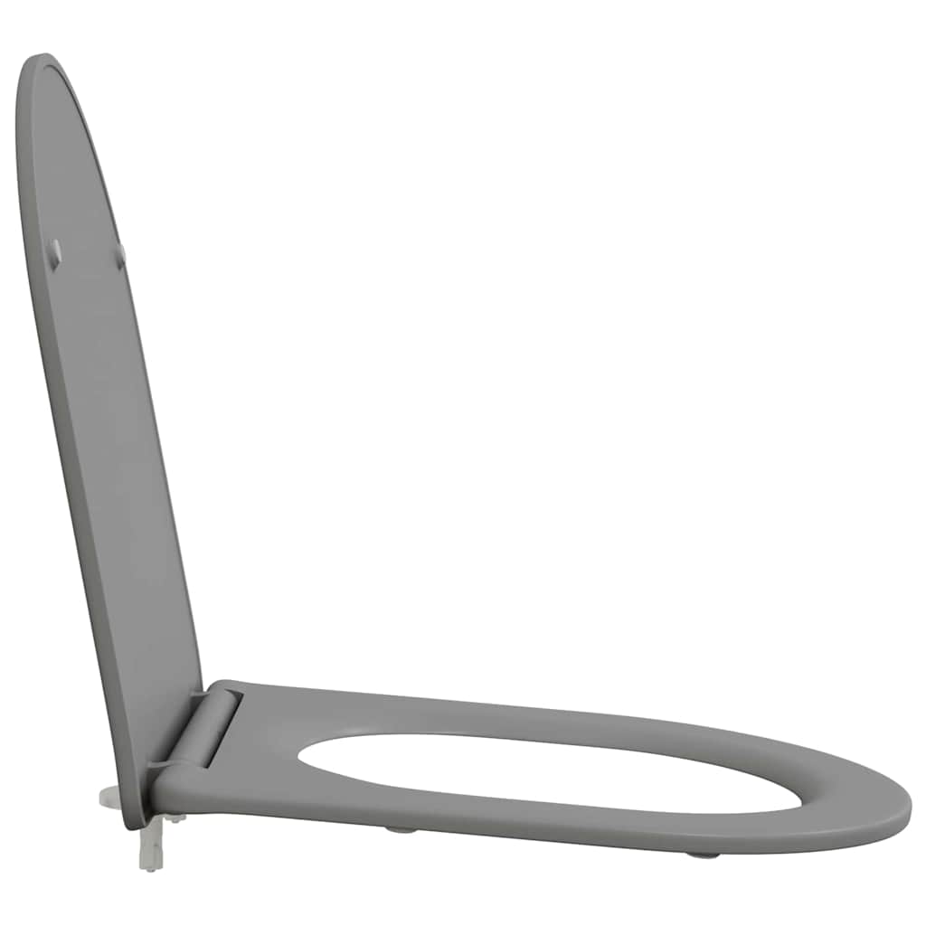 Sedile del WC con rilascio rapido Grigio 44 x 36.4 x 3.4 cm 42002367