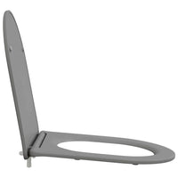 Sedile del WC con rilascio rapido Grigio 44 x 36.4 x 3.4 cm 42002367