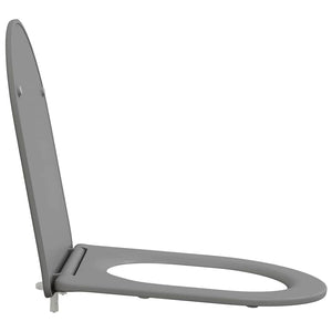 Sedile del WC con rilascio rapido Grigio 44 x 36.4 x 3.4 cm 42002367