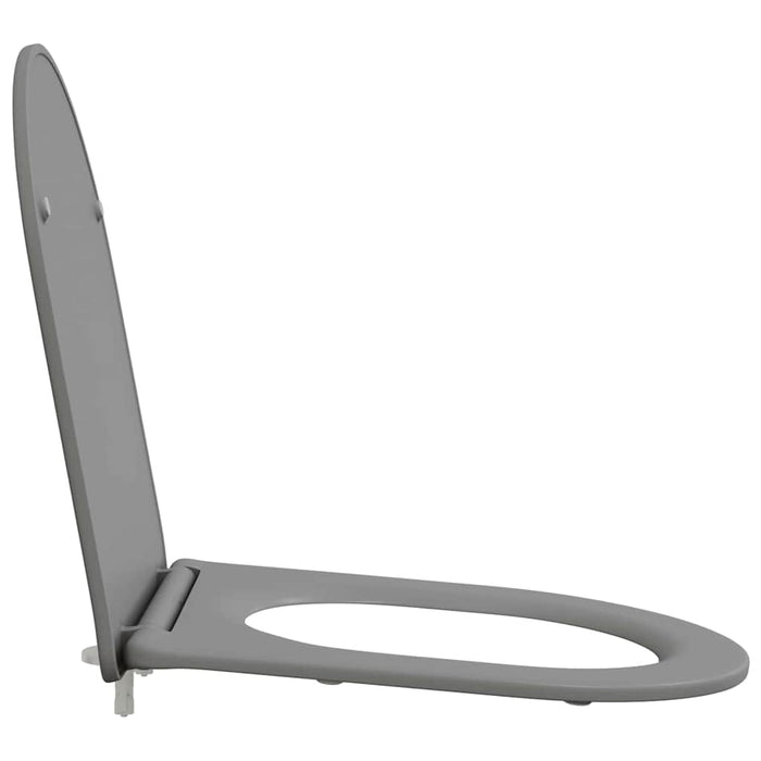 Sedile del WC con rilascio rapido Grigio 44 x 36.4 x 3.4 cm 42002367
