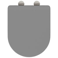 Sedile del WC con rilascio rapido Grigio 44 x 36.4 x 3.4 cm 42002367