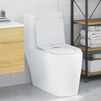Sedile del WC con rilascio rapido Bianco 44 x 36.4 x 3.4 cm 42002369