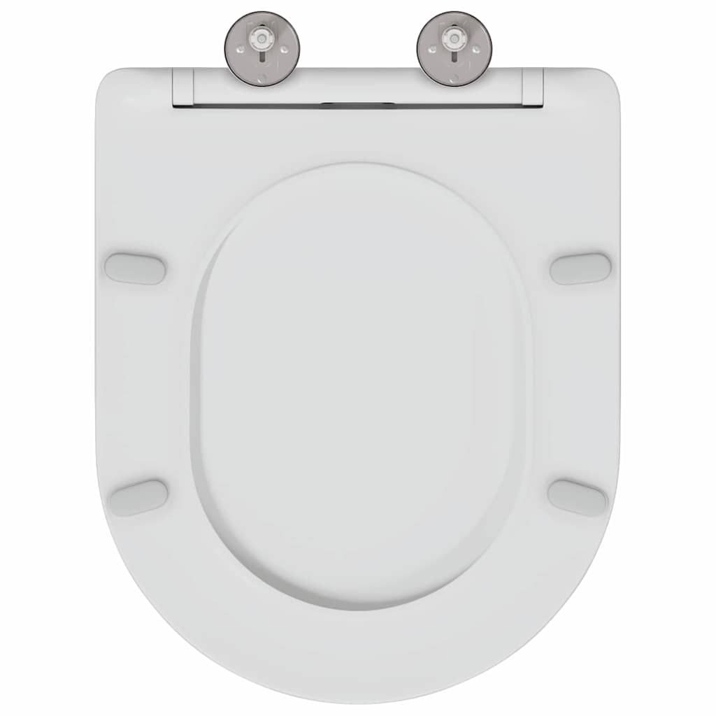 Sedile del WC con rilascio rapido Bianco 44 x 36.4 x 3.4 cm 42002369