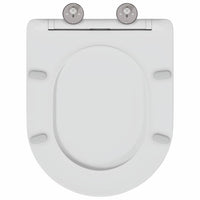 Sedile del WC con rilascio rapido Bianco 44 x 36.4 x 3.4 cm 42002369