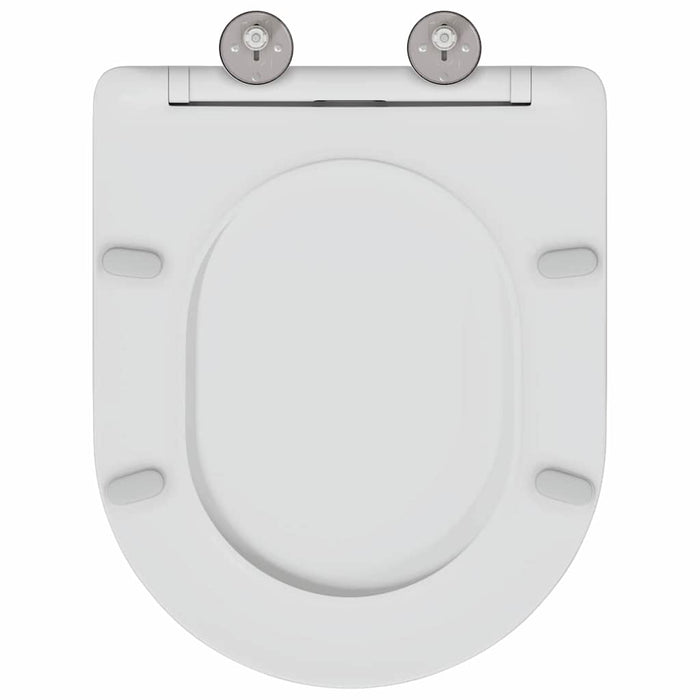 Sedile del WC con rilascio rapido Bianco 44 x 36.4 x 3.4 cm 42002369