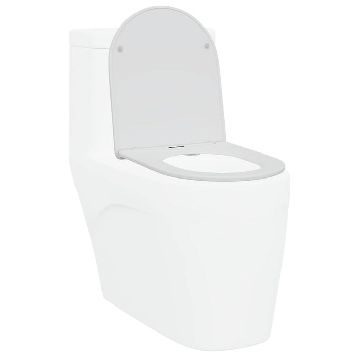 Sedile del WC con rilascio rapido Bianco 44 x 36.4 x 3.4 cm 42002369
