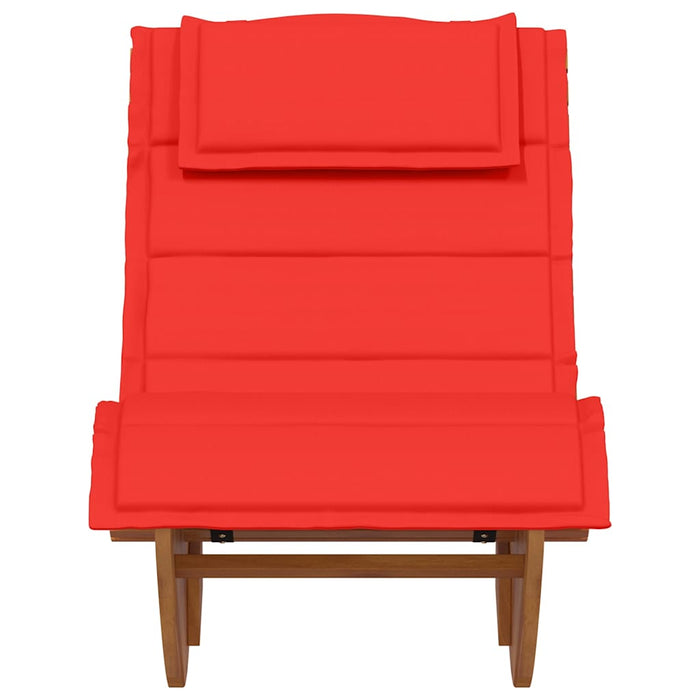 Lettino da sole con cuscino 2 pcs Marrone 60 x 154 x 74cm 3329138