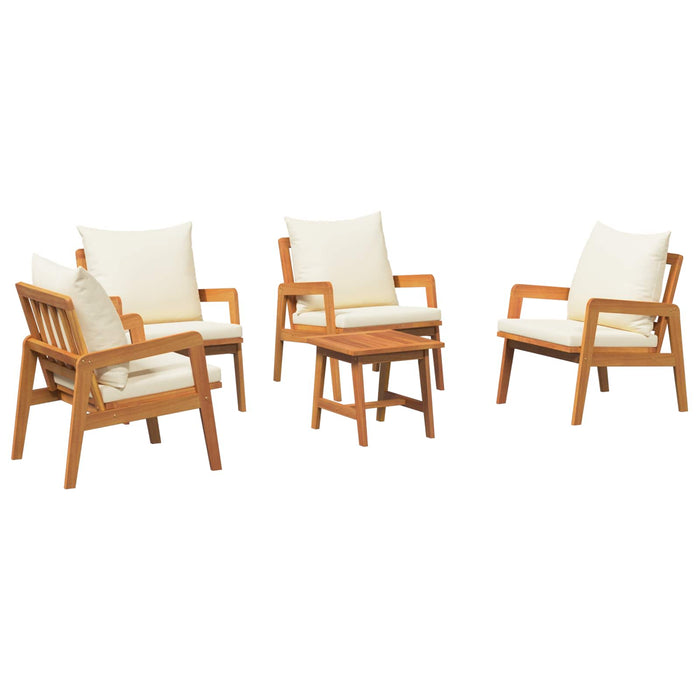 Set bistrot con cuscino 5 pcs Marrone 59.5 x 65 x 72 cm 3328611