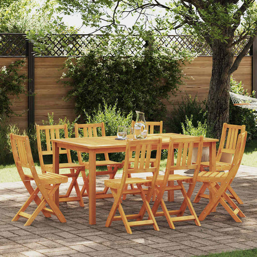 Set di 8 sedie da giardino pieghevoli , 36x46x86 cm in legno di acacia. 3324842