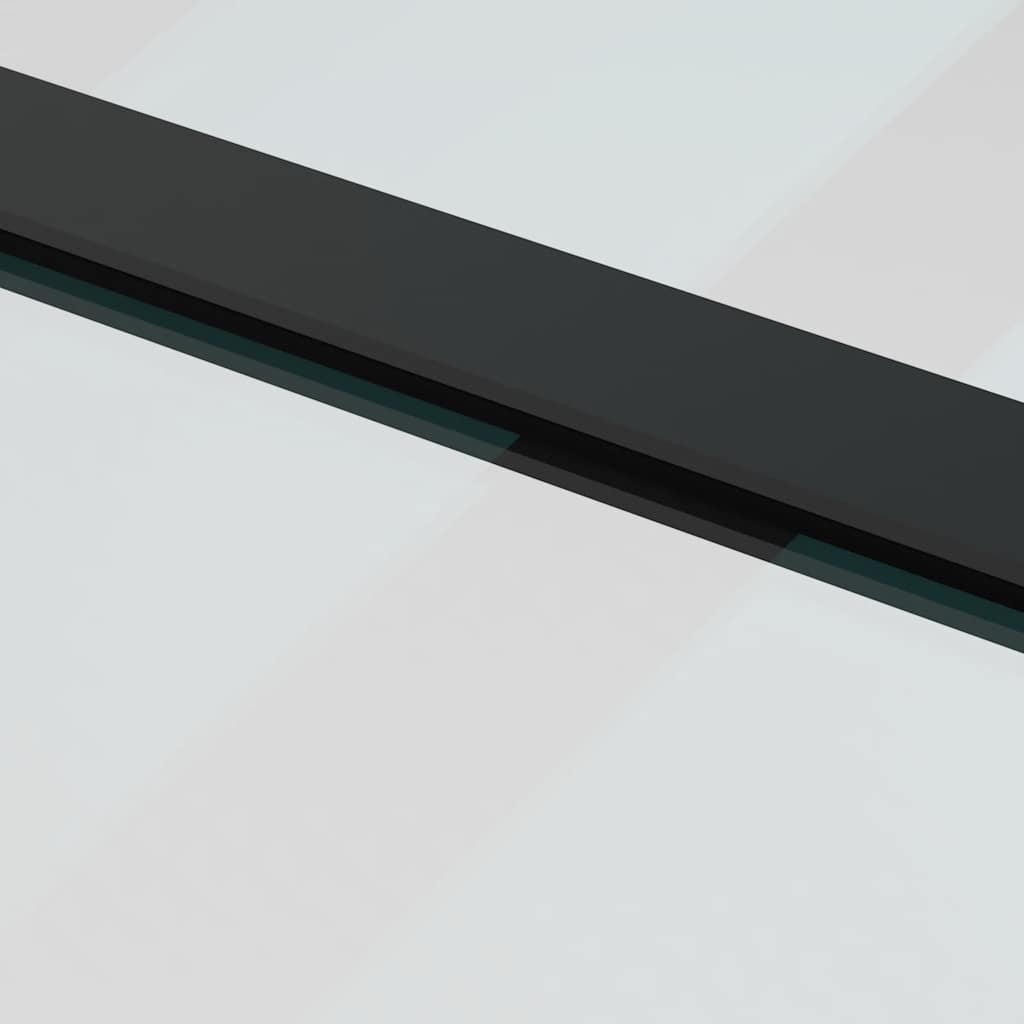 Porta Scorrevole con Ferramenta 90x205cm Vetro ESG Alluminio 3332869