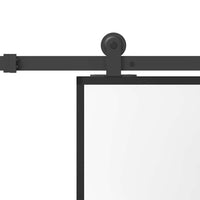 vidaXL Porta Scorrevole Ferramenta 76x205 cm Vetro Temperato Alluminio