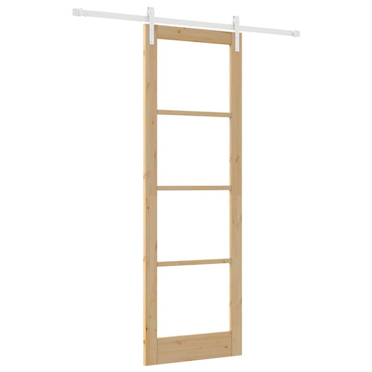 Porta scorrevole con set hardware 'ORKDAL'legno massello e vetro 3331883