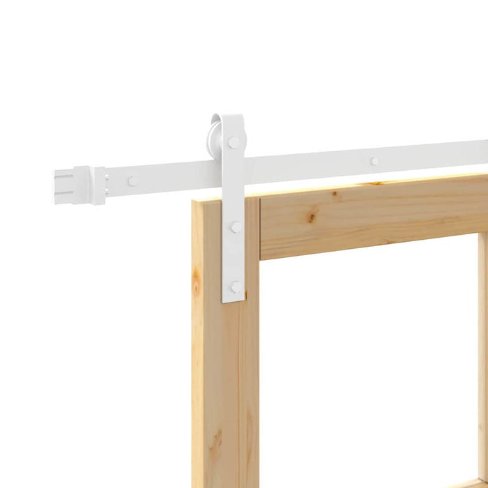 Porta Scorrevole con Set di Accessori 'ORKDAL'Legno Massello & Vetro 3331917