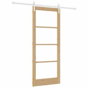 Porta scorrevole  con set di accessori 'ORKDAL'Legno massello & Vetro 3331921