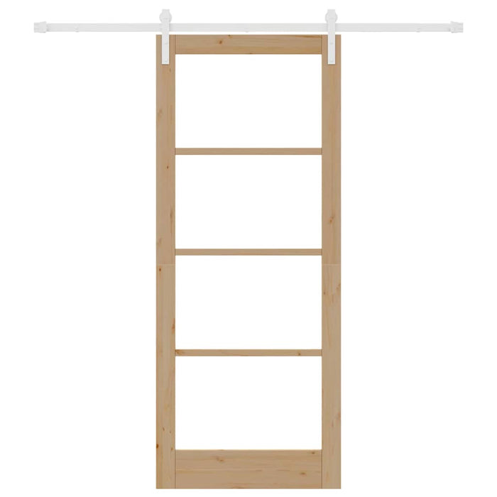 Porta scorrevole  con set di accessori 'ORKDAL'Legno massello & Vetro 3331921