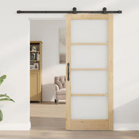 porta scorrevole  con set di hardware 'ORKDAL'in legno massello e vetro 3331997