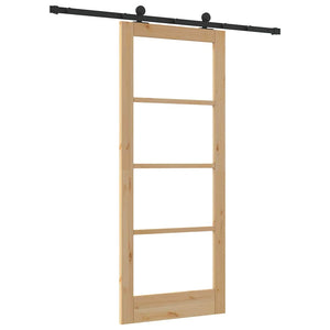 porta scorrevole  con set di hardware 'ORKDAL'in legno massello e vetro 3331997