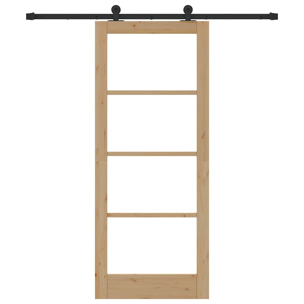 porta scorrevole  con set di hardware 'ORKDAL'in legno massello e vetro 3331997