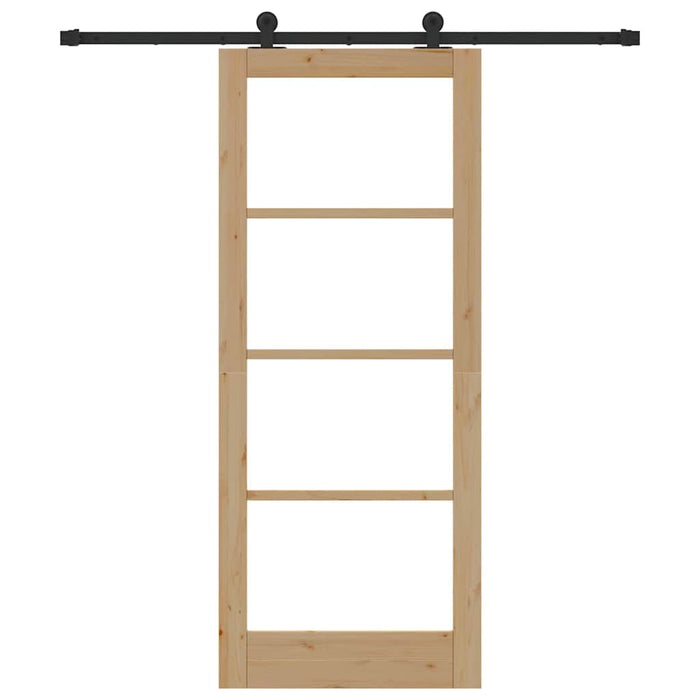 porta scorrevole  con set di hardware 'ORKDAL'in legno massello e vetro 3331997