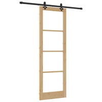 Porte Scorrevoli  con Kit di Hardware “ORKDAL” Legno Massello & Vetro 3332163