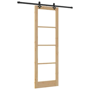 Porte Scorrevoli  con Kit di Hardware “ORKDAL” Legno Massello & Vetro 3332163