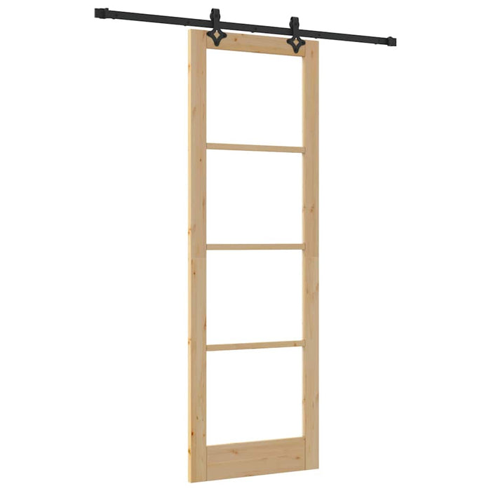 Porte Scorrevoli  con Kit di Hardware “ORKDAL” Legno Massello & Vetro 3332163