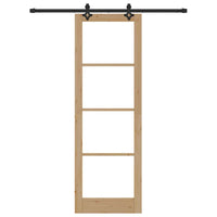 Porte Scorrevoli  con Kit di Hardware “ORKDAL” Legno Massello & Vetro 3332163