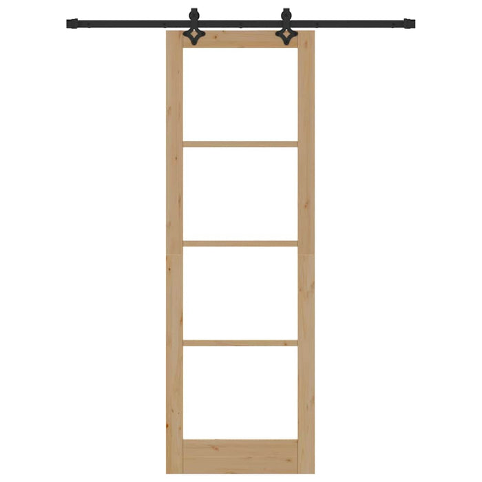 Porte Scorrevoli  con Kit di Hardware “ORKDAL” Legno Massello & Vetro 3332163