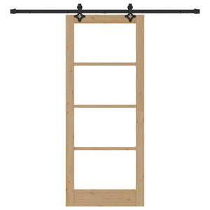 Porta Scorrevole ORKDAL Marrone 83 x 202 cm Legno e metallo 3332193