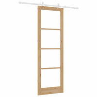 Porta scorrevole  con set hardware 78x232 cm Legno massello di pino 3332219