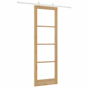 Porta scorrevole  con set hardware 78x232 cm Legno massello di pino 3332219